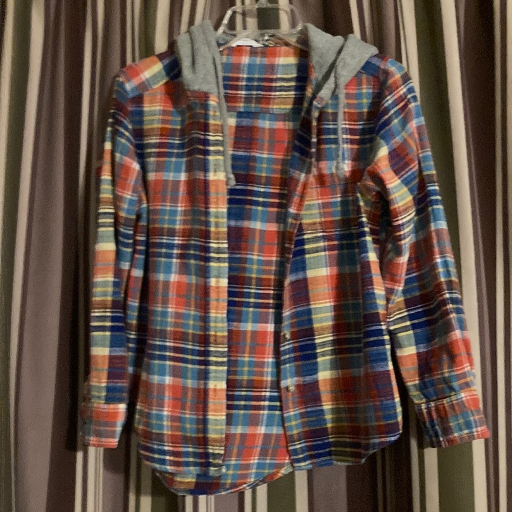 Plaid Hooded Woman’s jacket size XS